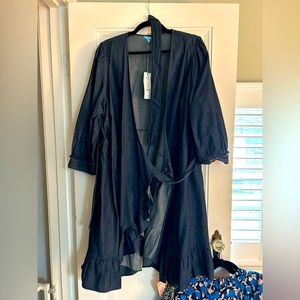 Draper James Wynonna Wrap Dress in Chambray size 16X NWT